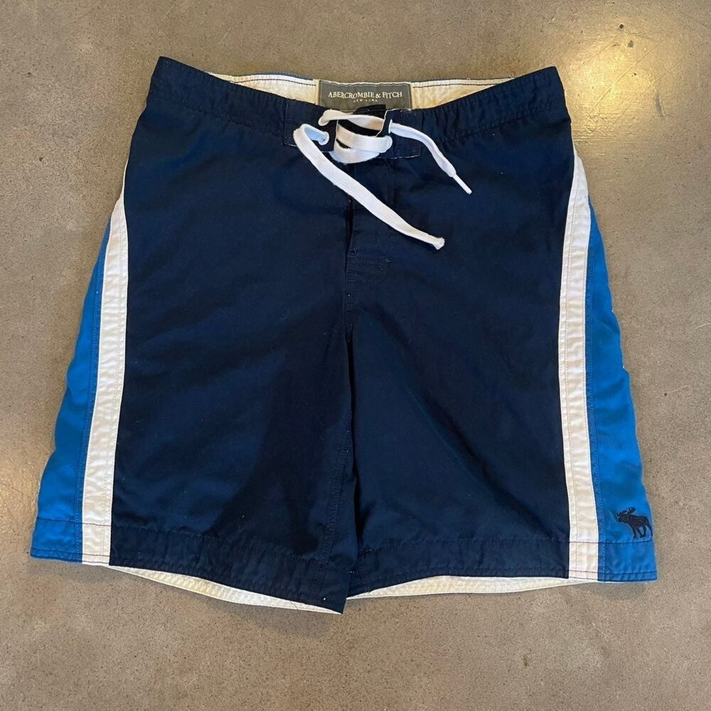 Abercrombie & Fitch AF navy blue swim board shorts mens 32 swimwear trunks